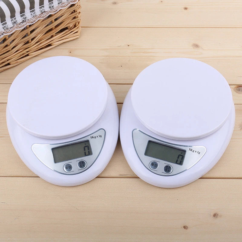 Báscula Digital Portátil 5kg con Bandeja