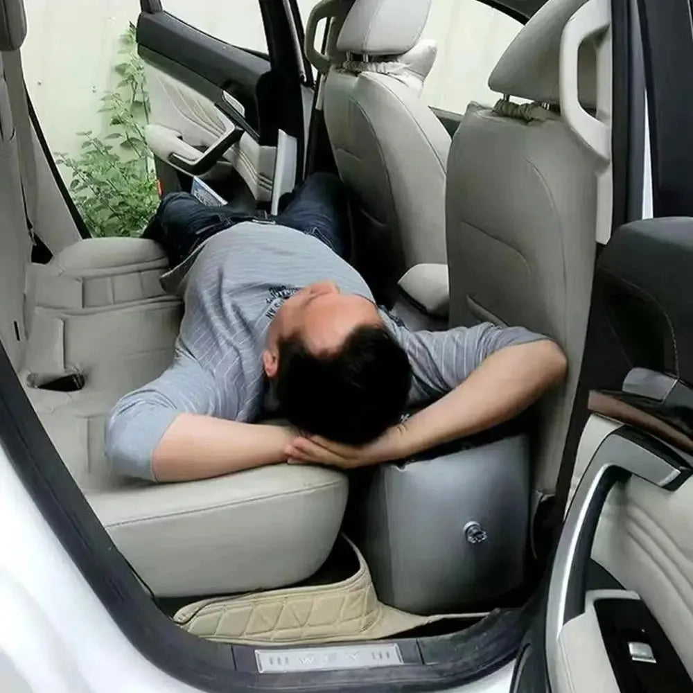 Cama Inflable para Auto – Colchón de Viaje para Asiento Trasero