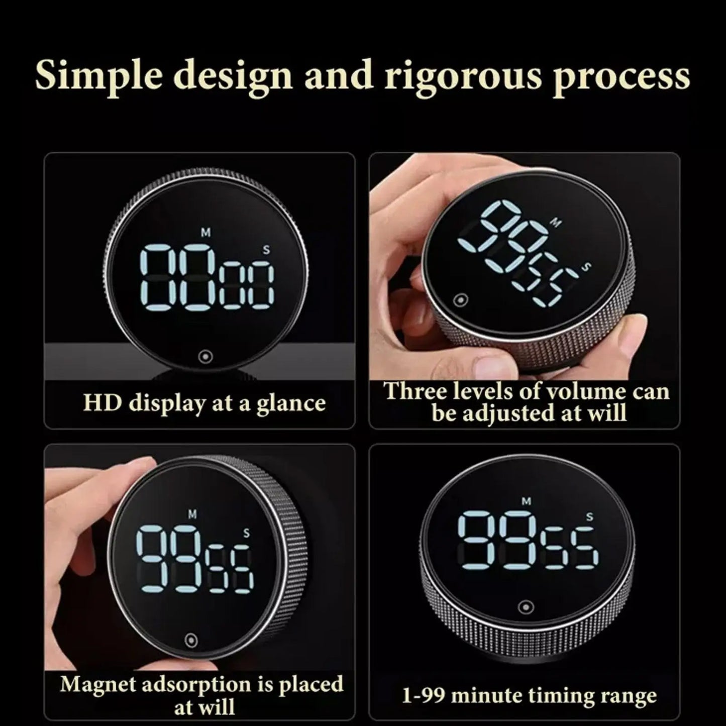 Timer de Cocina y Estudio – Cuenta Regresiva con Alarma