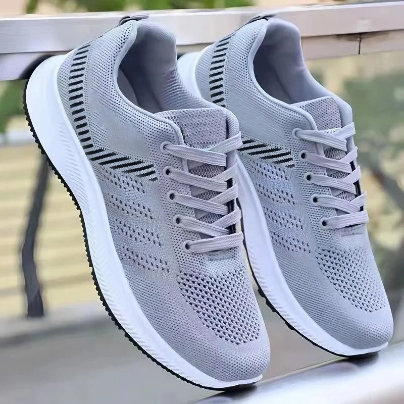 2025 Men's casual versatile shoes, fashionable sports shoes, breathable running shoes, outdoor walking training tennis shoes