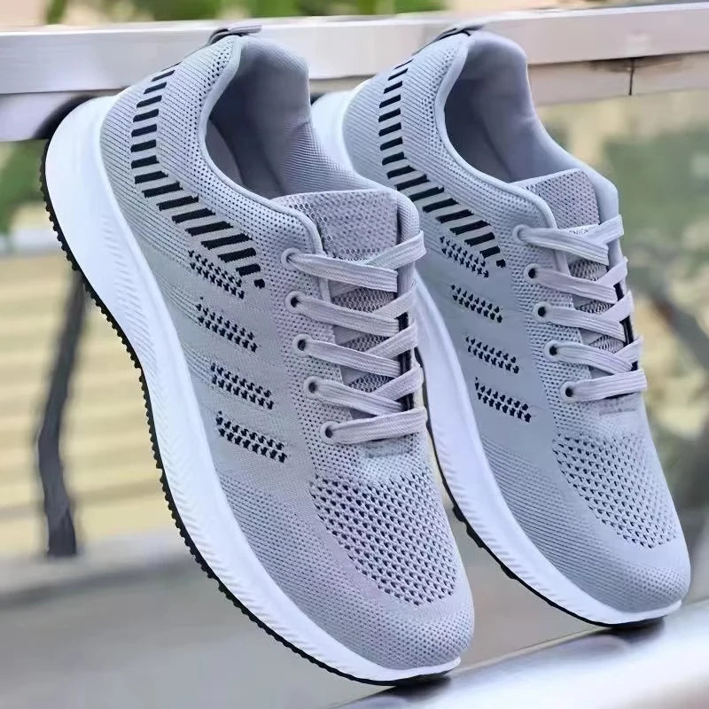 2025 Men's casual versatile shoes, fashionable sports shoes, breathable running shoes, outdoor walking training tennis shoes