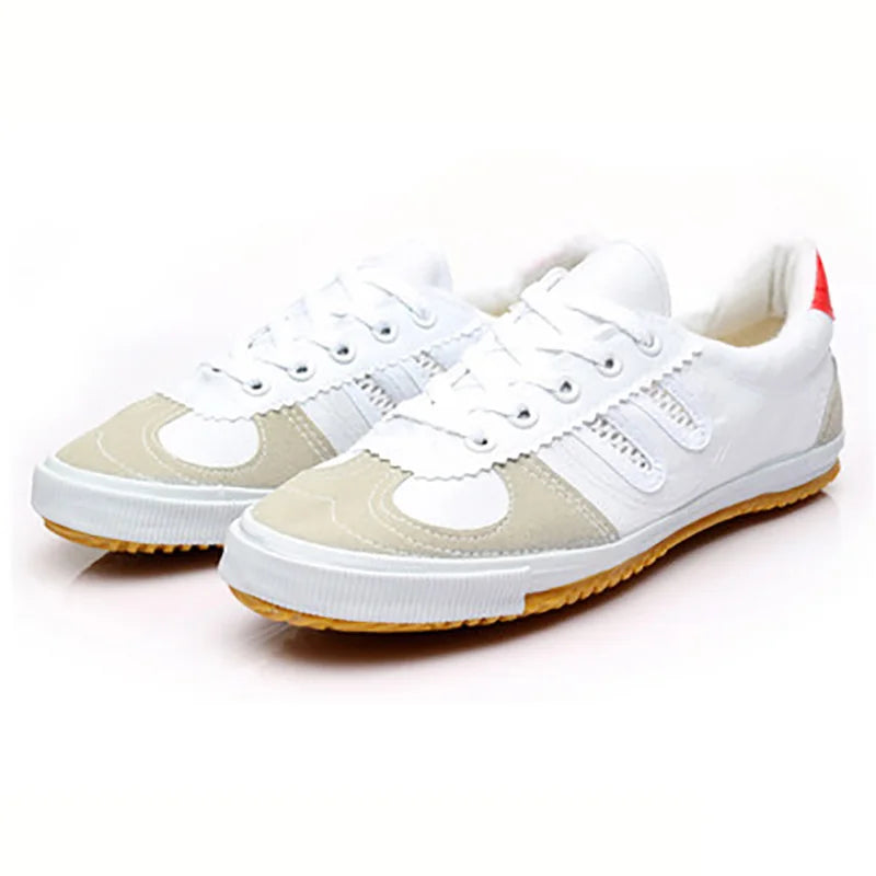 USHINE EU35-45 Volleyball Training Wushu KungFu Sports Canvas Students ShuangXing Shoes Men and Women