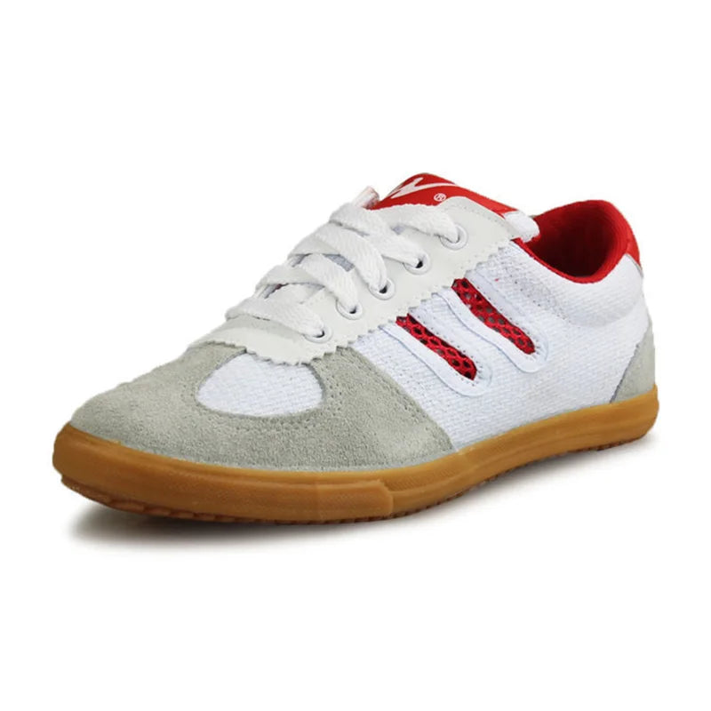 USHINE EU35-45 Volleyball Training Wushu KungFu Sports Canvas Students ShuangXing Shoes Men and Women