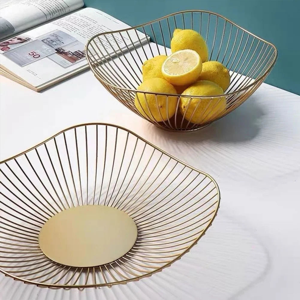 Canasta Metálica Multiusos para Frutas y Pan
