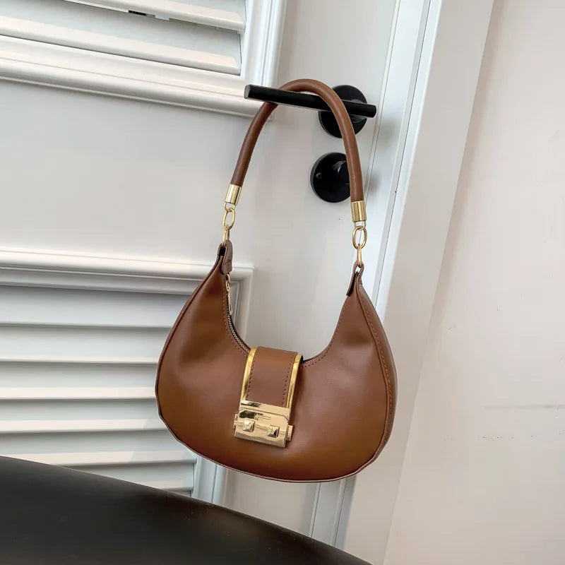 Bolso de Hombro Mujer Color Sólido