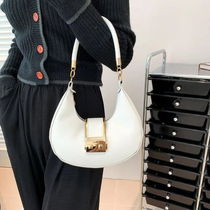 Bolso de Hombro Mujer Color Sólido