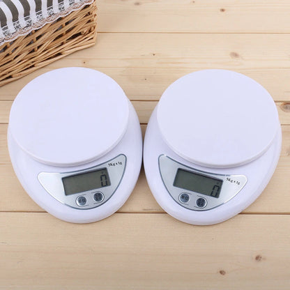 Báscula Digital Portátil 5kg con Bandeja