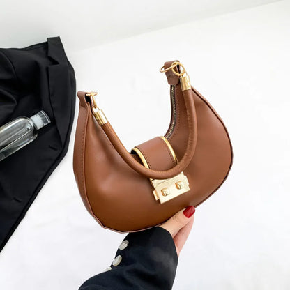 Bolso de Hombro Mujer Color Sólido