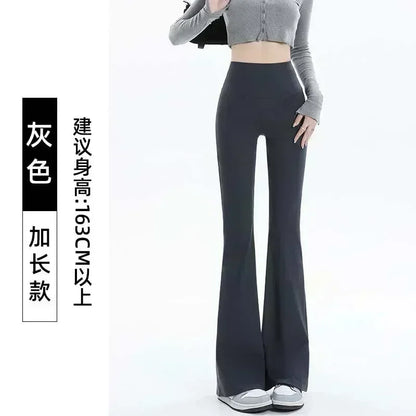 Pantalones Acampanados Mujer Leggings talle alto, sin costuras, pierna ancha, ideales para yoga, gym y uso casual.