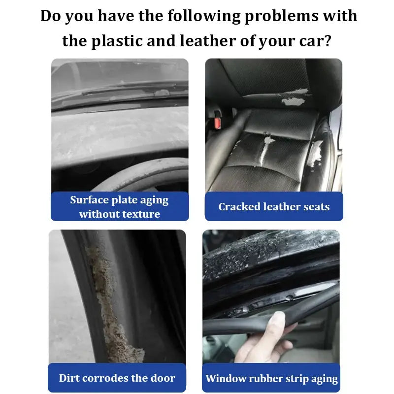 Restaurador de Plástico para Auto – Brillo Negro y Reparación de Interior - ¡Todo Chido!