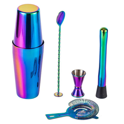 Set de Coctelería Arcoíris 5 Piezas