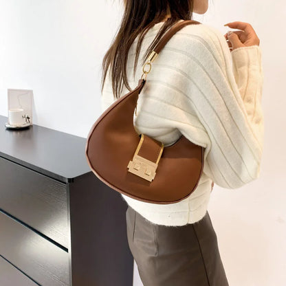 Bolso de Hombro Mujer Color Sólido
