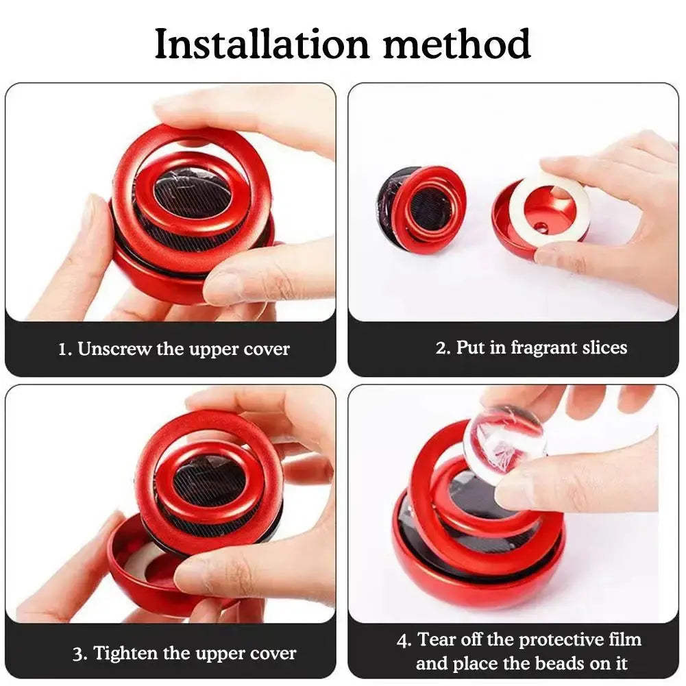 Aromaterapia Solar para Auto – Bola cristal doble - ¡Todo Chido!