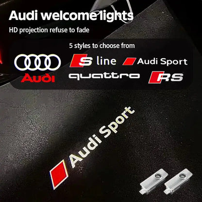 Luces de Bienvenida LED para Puerta – Proyector Decorativo Compatible con Audi - ¡Todo Chido!