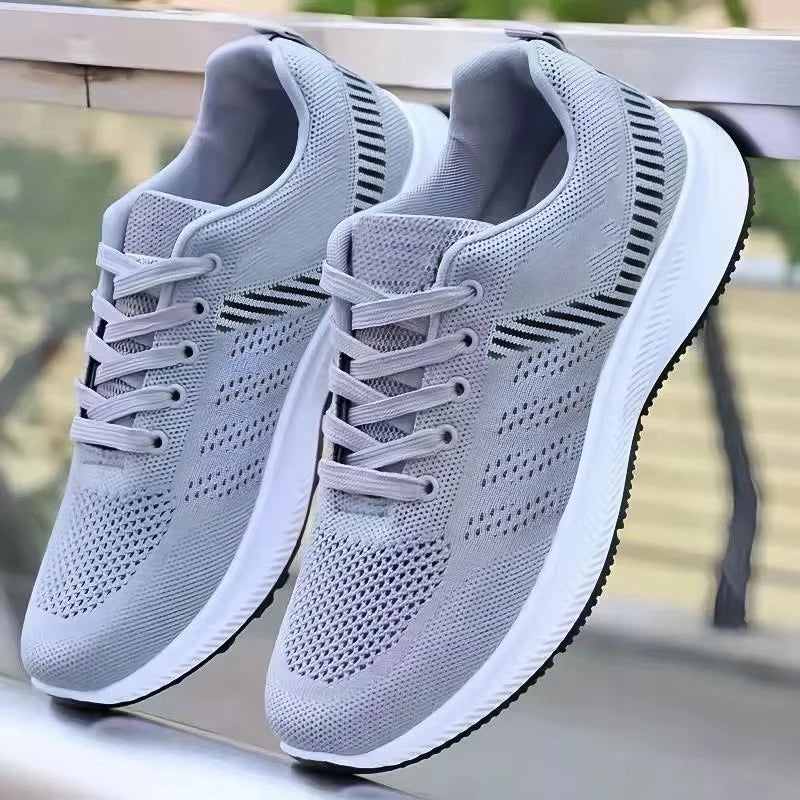 2025 Men's casual versatile shoes, fashionable sports shoes, breathable running shoes, outdoor walking training tennis shoes