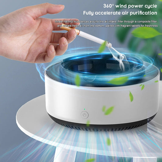 Cenicero Purificador 2 en 1 – Antihumo, silencioso, elimina olores ¡Todo Chido!