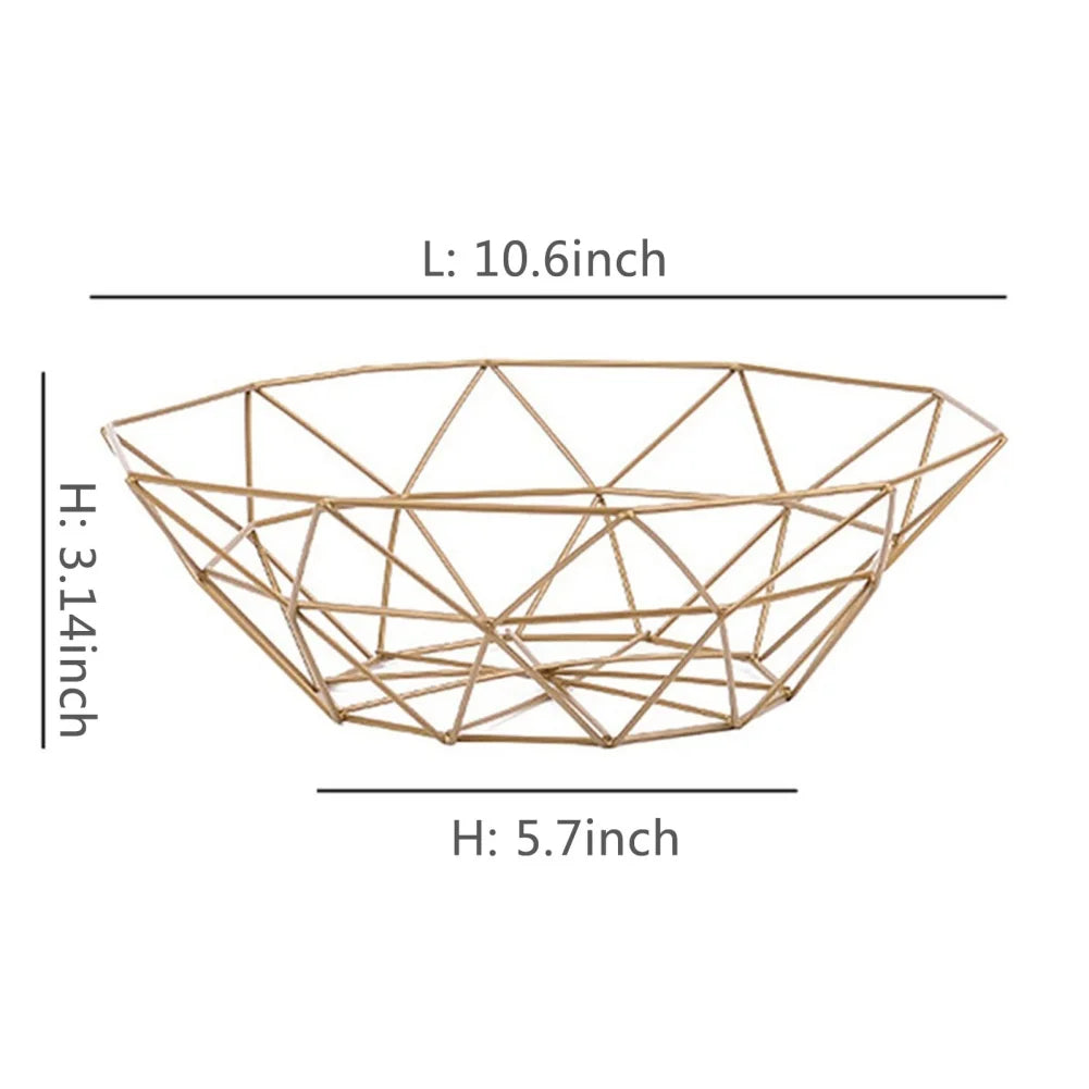 Canasta Metálica Multiusos para Frutas y Pan