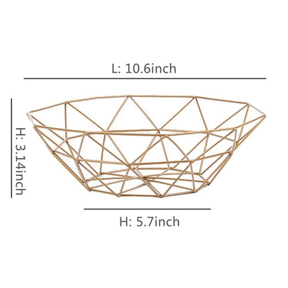Canasta Metálica Multiusos para Frutas y Pan