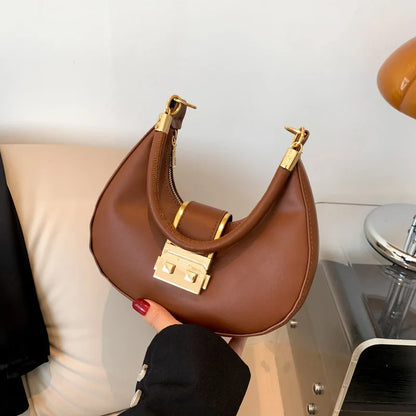 Bolso de Hombro Mujer Color Sólido