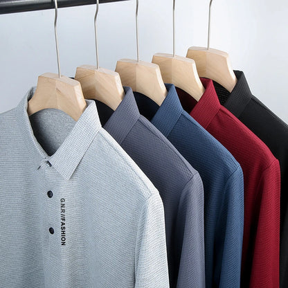 Playera Polo para Hombre Tejido Tipo Wafle