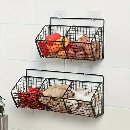 Cesta de Almacenamiento de Cocina Montada en Pared ¡Todo Chido!