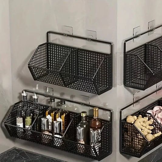 Cesta de Almacenamiento de Cocina Montada en Pared ¡Todo Chido!