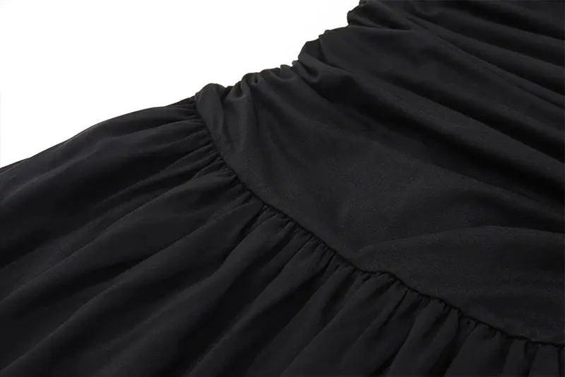 Vestido Largo Elegante WhereMery Vestido bodycon fruncido, talle alto, sexy, ideal primavera-verano ¡Todo Chido!