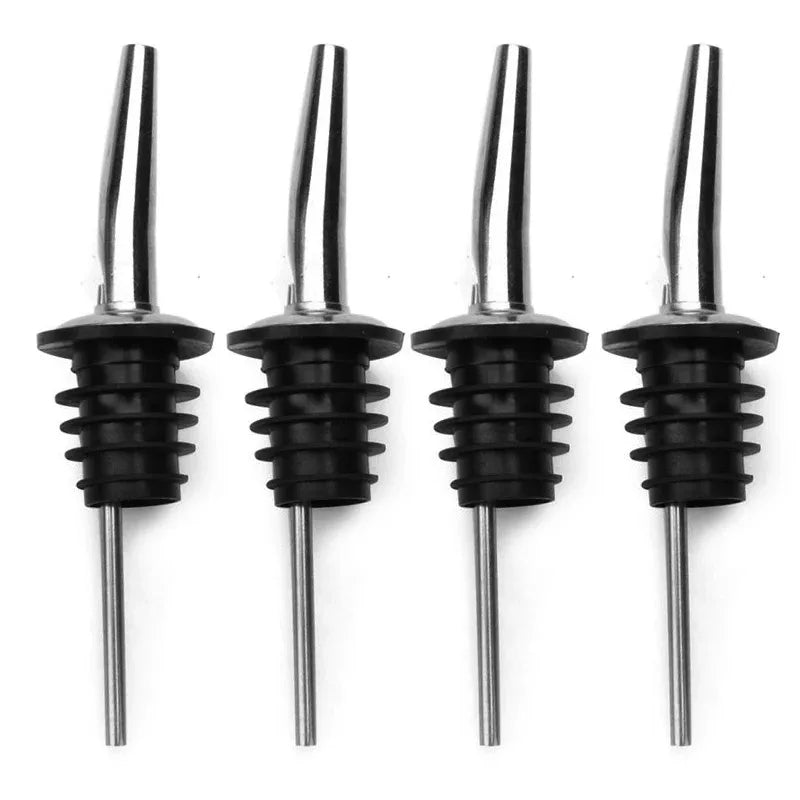 Tapón y Vertedor de Botella Acero Inoxidable (1/2/3/4 Pzas)