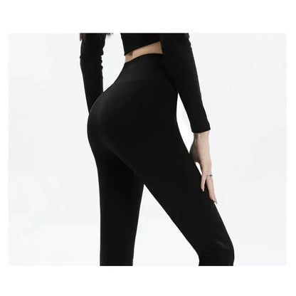 Pantalones Acampanados Mujer Leggings talle alto, sin costuras, pierna ancha, ideales para yoga, gym y uso casual.