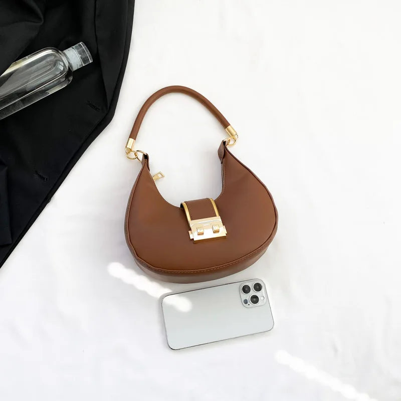 Bolso de Hombro Mujer Color Sólido
