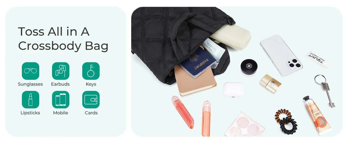 Bolso Mini Acolchado BAGSMART para Mujer