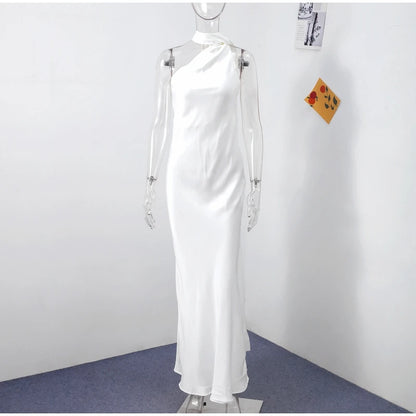 Vestido Largo Elegante sin Hombros para Mujer