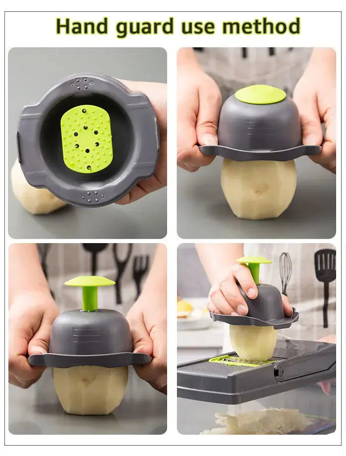 Cortador De Verduras Multifuncional Rallador Manual Para Frutas y Quesos ¡Todo Chido!
