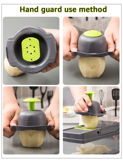 Cortador De Verduras Multifuncional Rallador Manual Para Frutas y Quesos ¡Todo Chido!