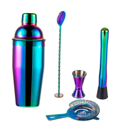 Set de Coctelería Arcoíris 5 Piezas