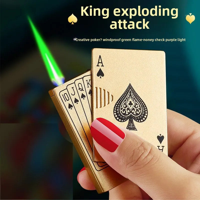 Encendedor Carta As de Espadas – Recargable, metálico ¡Todo Chido!