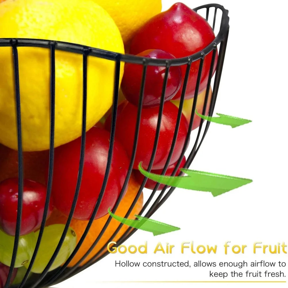 Canasta Metálica Multiusos para Frutas y Pan