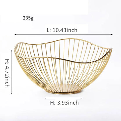 Canasta Metálica Multiusos para Frutas y Pan