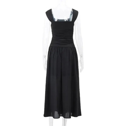 Vestido Largo Elegante WhereMery Vestido bodycon fruncido, talle alto, sexy, ideal primavera-verano ¡Todo Chido!