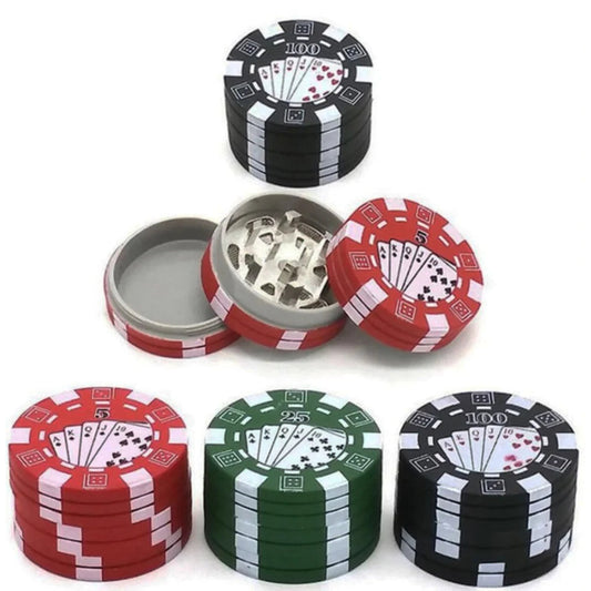 Triturador Hierbas Poker 3 Capas – Metal y plástico ¡Todo Chido!