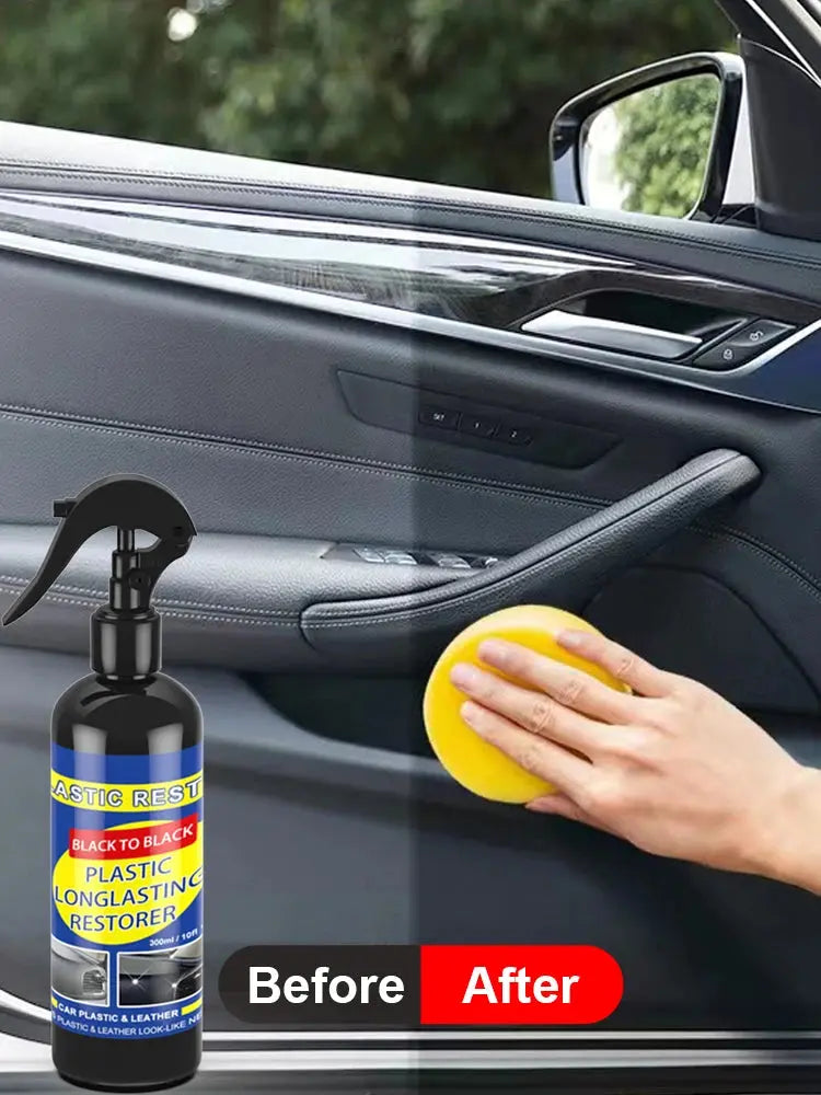 Restaurador de Plástico para Auto – Brillo Negro y Reparación de Interior - ¡Todo Chido!