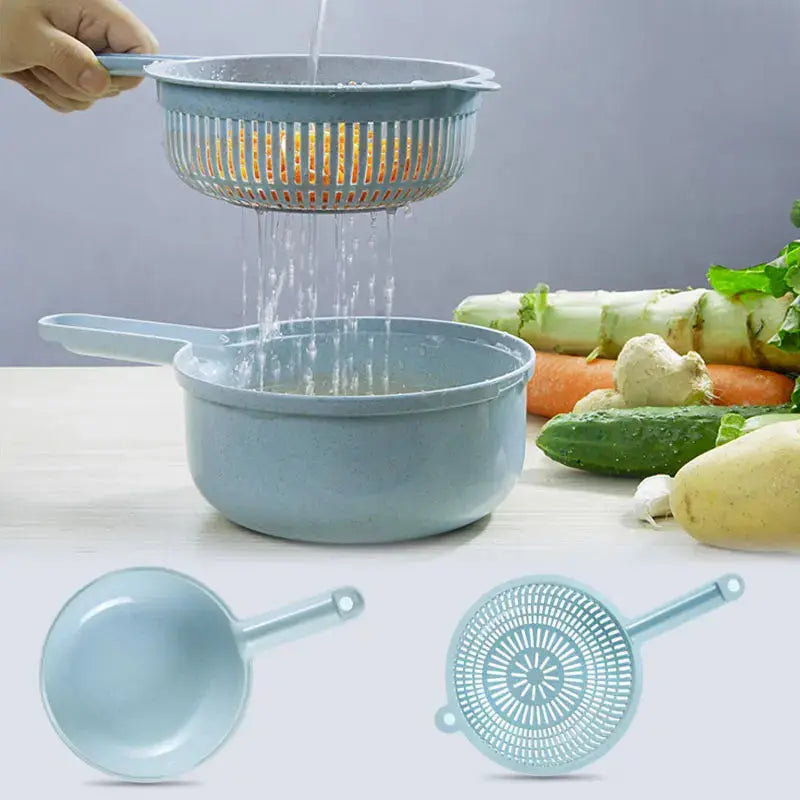 Cortador De Verduras Multifuncional Rallador Manual Para Frutas y Quesos ¡Todo Chido!