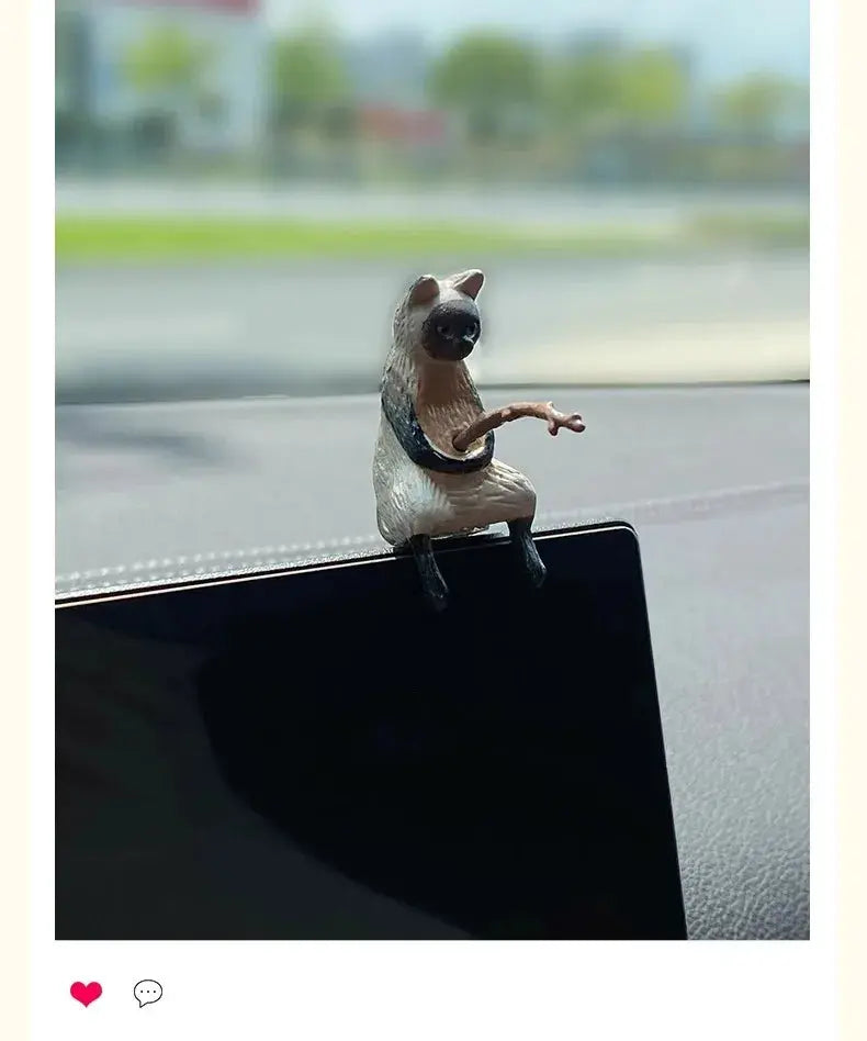 Gato Pescador Decoración Auto – Con gafas y pipa ¡Todo Chido!