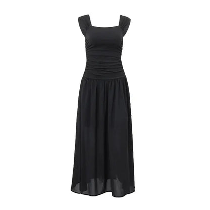 Vestido Largo Elegante WhereMery Vestido bodycon fruncido, talle alto, sexy, ideal primavera-verano ¡Todo Chido!
