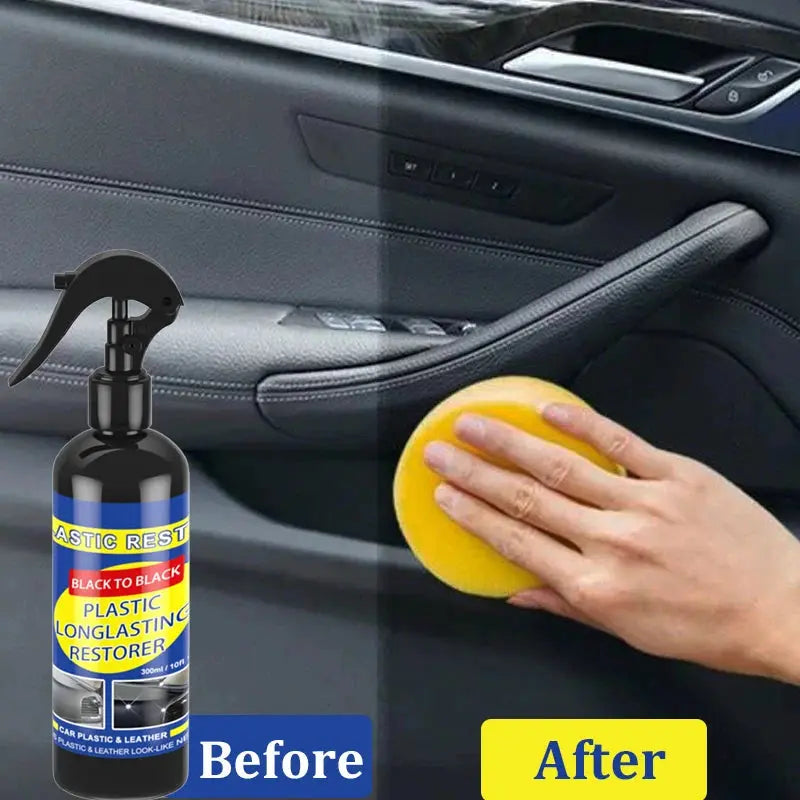 Restaurador de Plástico para Auto – Brillo Negro y Reparación de Interior - ¡Todo Chido!