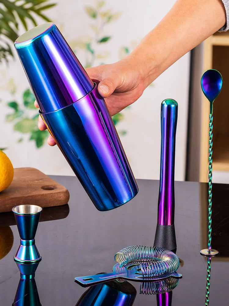 Set de Coctelería Arcoíris 5 Piezas