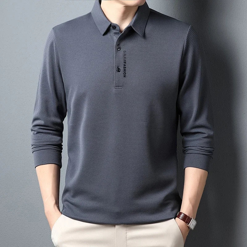 Playera Polo para Hombre Tejido Tipo Wafle