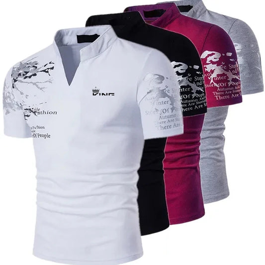 Playera Deportiva para Hombre Tipo Polo Cuello V