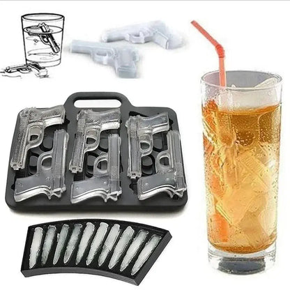 Molde de Hielo en Forma de Pistola y Bala ¡Todo Chido!