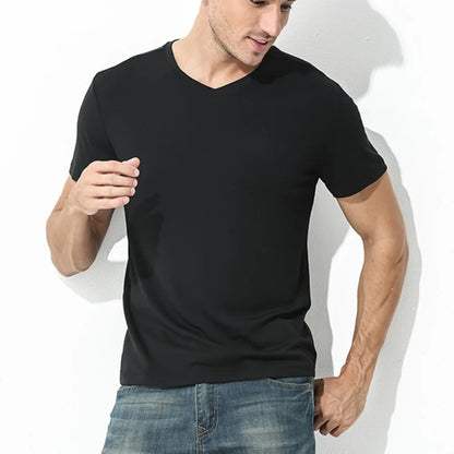 Tshirt Spandex para Hombres Cuello Crew